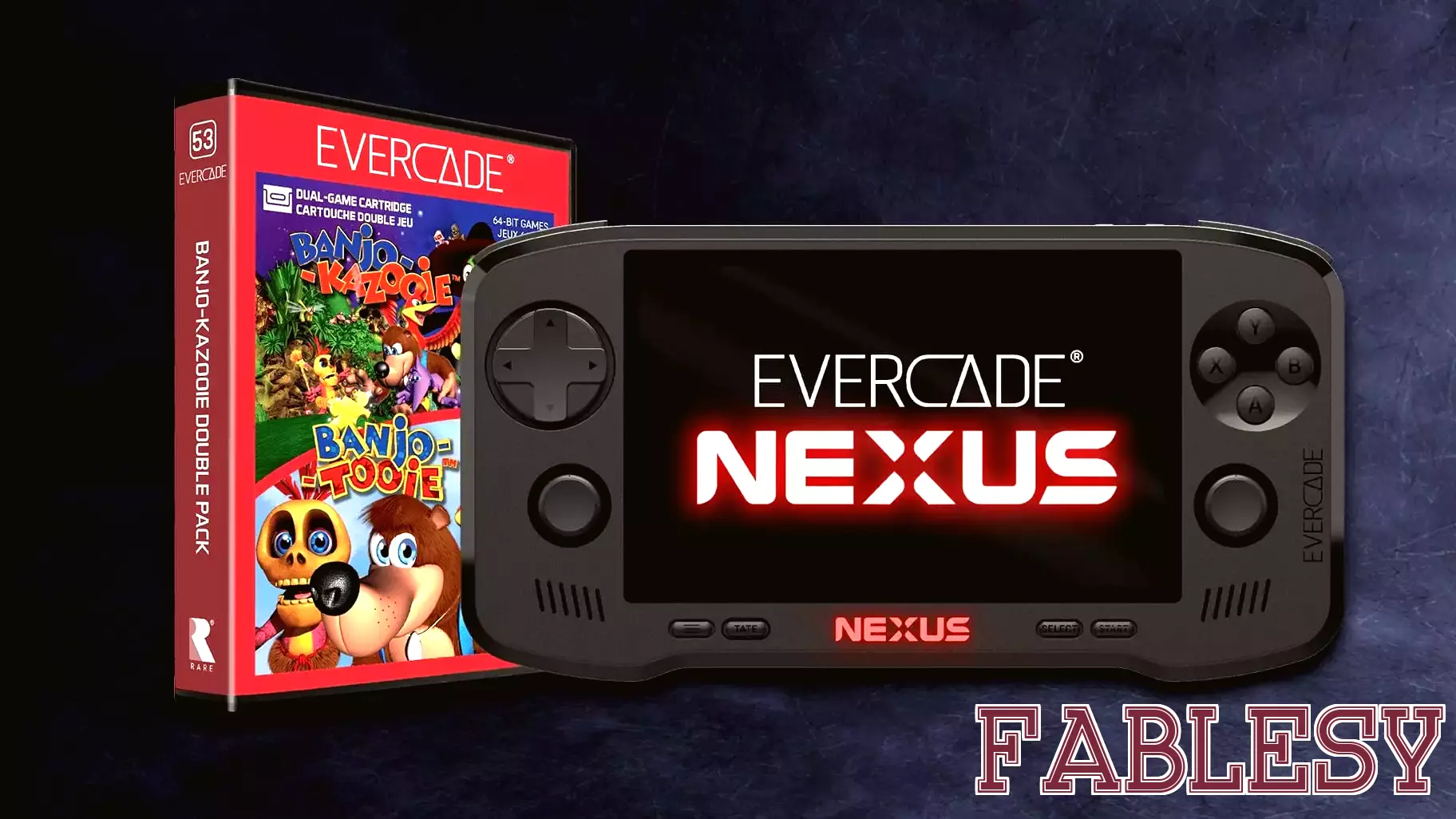 Blaze announces Evercade Nexus handheld, including enhanced versions of Banjo-Kazooie and Banjo-Tooie